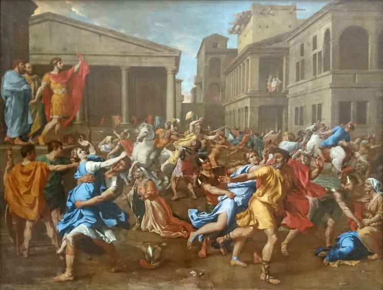 El rapto de las sabinas de Poussin