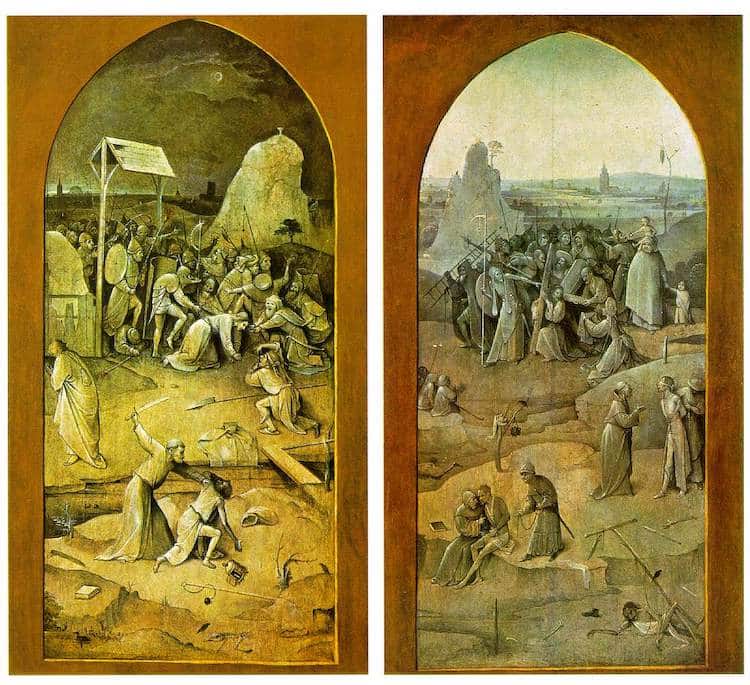 Closed Shutters of The Temptation of St. Anthony by Bosch