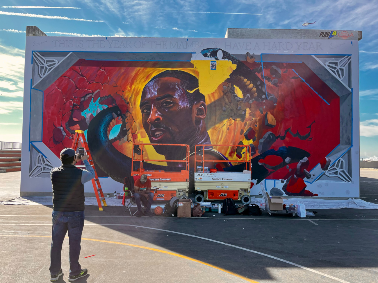 Kobe Bryant mural in Venice Beach